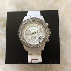 White Michael Kors watch